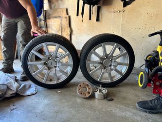 13 in rims with space adapters