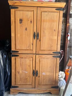 Pier 1 rustic wood armoir