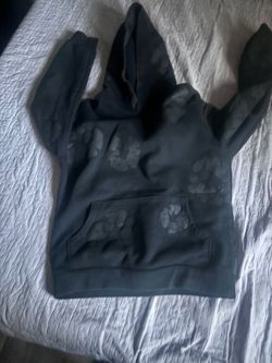 Black on black AUTHENTIC denim tears hoodie