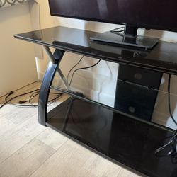 Black TV stand in great condition