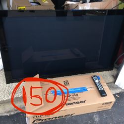 50 Inch Plasma TV + New Speaker Pair