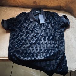 New Fendi Men Polo Shirt