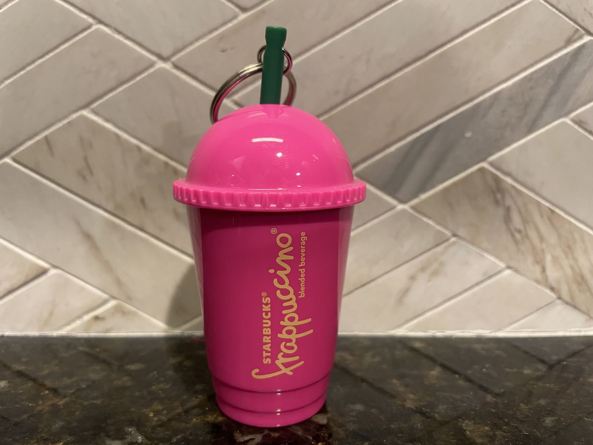 Starbucks Pink Frappuccino Keychain