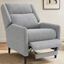 Brand New Grey Pushback Reclining Chair