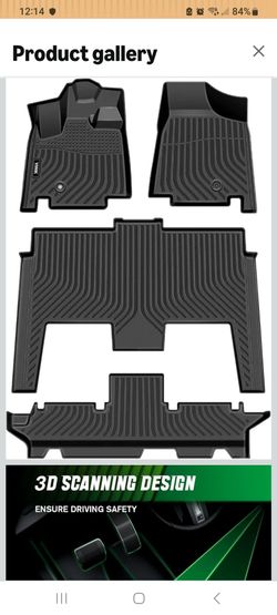 YIWIK 3D All-Weather Rubber Floor Mats Set