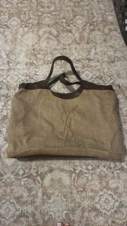 vintage Yves Saint Laurent (YSL) Belle de Jour Cabas Tote Bag