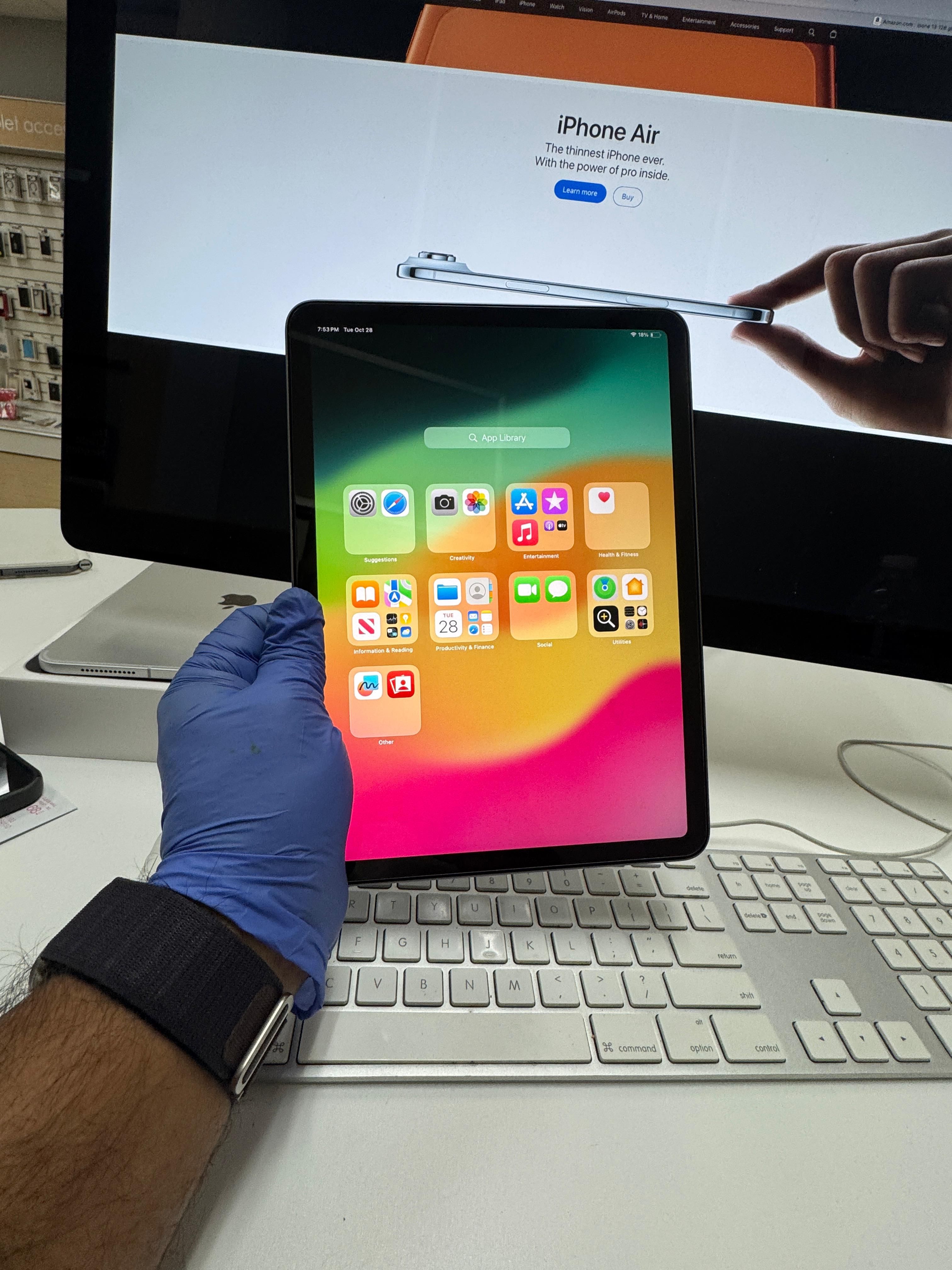 iPad Air M2 128 GB is the 6th generation iPad Air, released in 2024. 11-inch and  128 GB