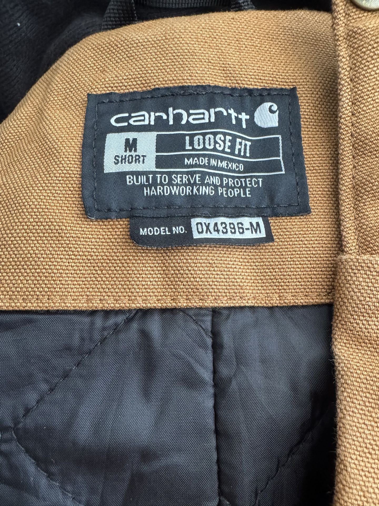 Carhartt Mens Loose Fit Washed Duck Insulated Coverall (Med Short)