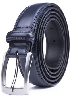 7-059. Men's Genuine Leather Dress Belt, Handmade, 100% Cow Leather, Fashion & Classic Designs for Work Business and Casual Size 36 ( Waist 34)