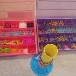 Rainbow Loom 2 Sets With Storage Tower