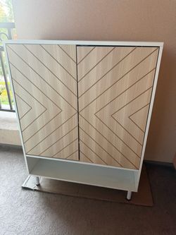 Farmhouse style shoe cabinet