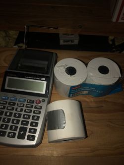 Calculator with paper