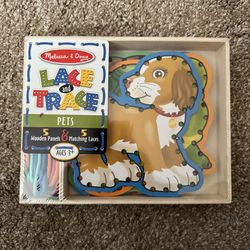 Pets Lace and Trace Wooden Panels Activity Set (Melissa and Doug)