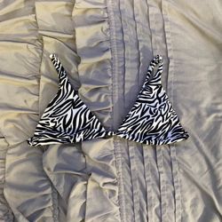 brand new shein zebra bikini top
