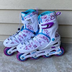 ROLLER DERBY: KIDS 'STINGER 5.2' ADJUSTABLE INLINE SKATES-SIZE MEDIUM (2-5 YOUTH)