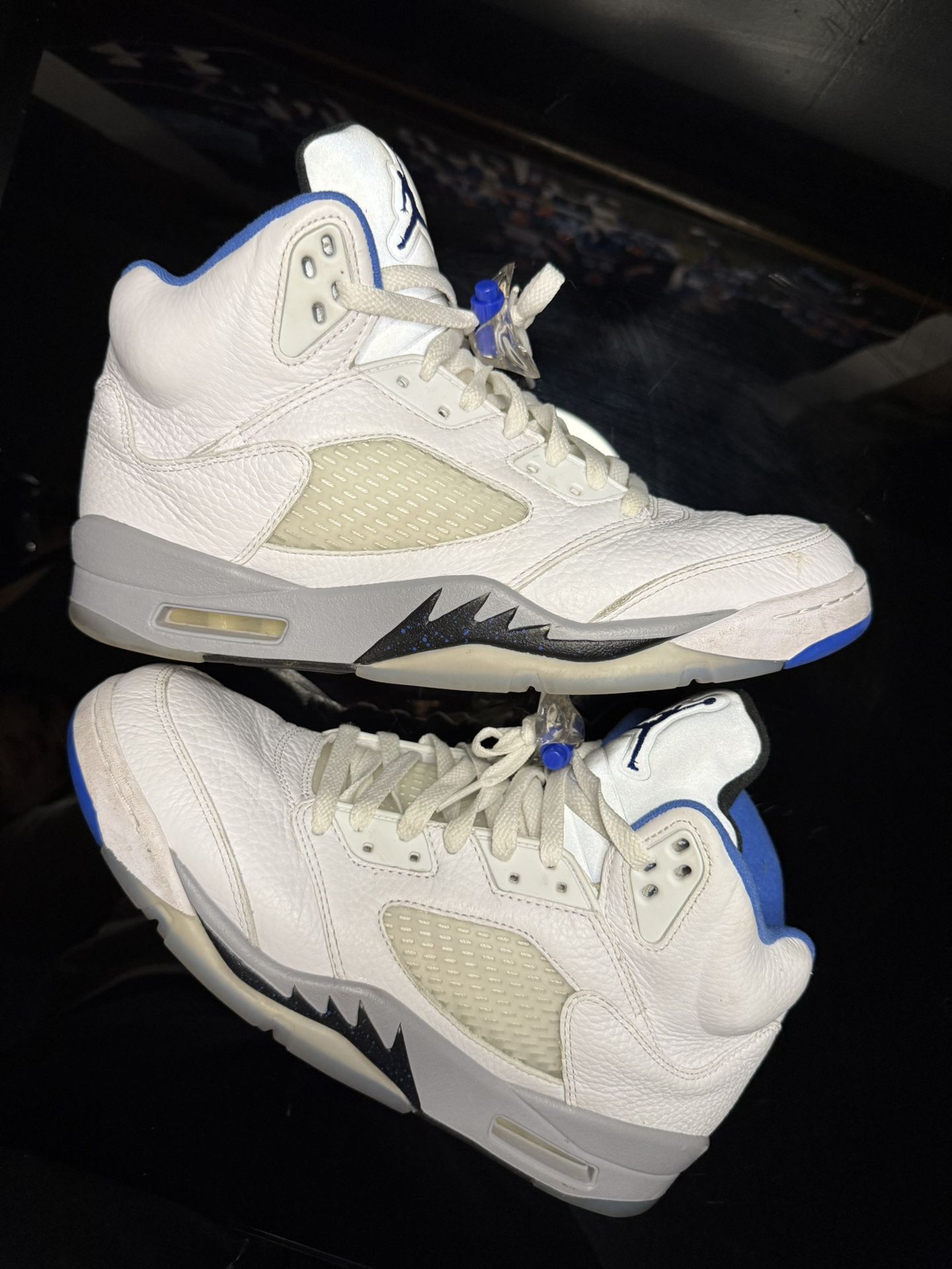 White Stealth Jordan 5