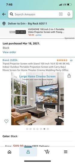 Portable Projection Screen