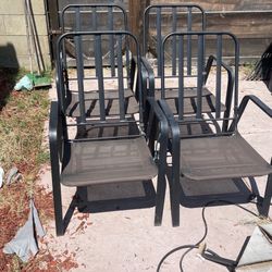 Patio Chairs (need Cushions)- Must Go