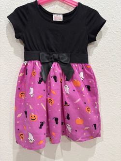 Girls Halloween Dress Black and Pink