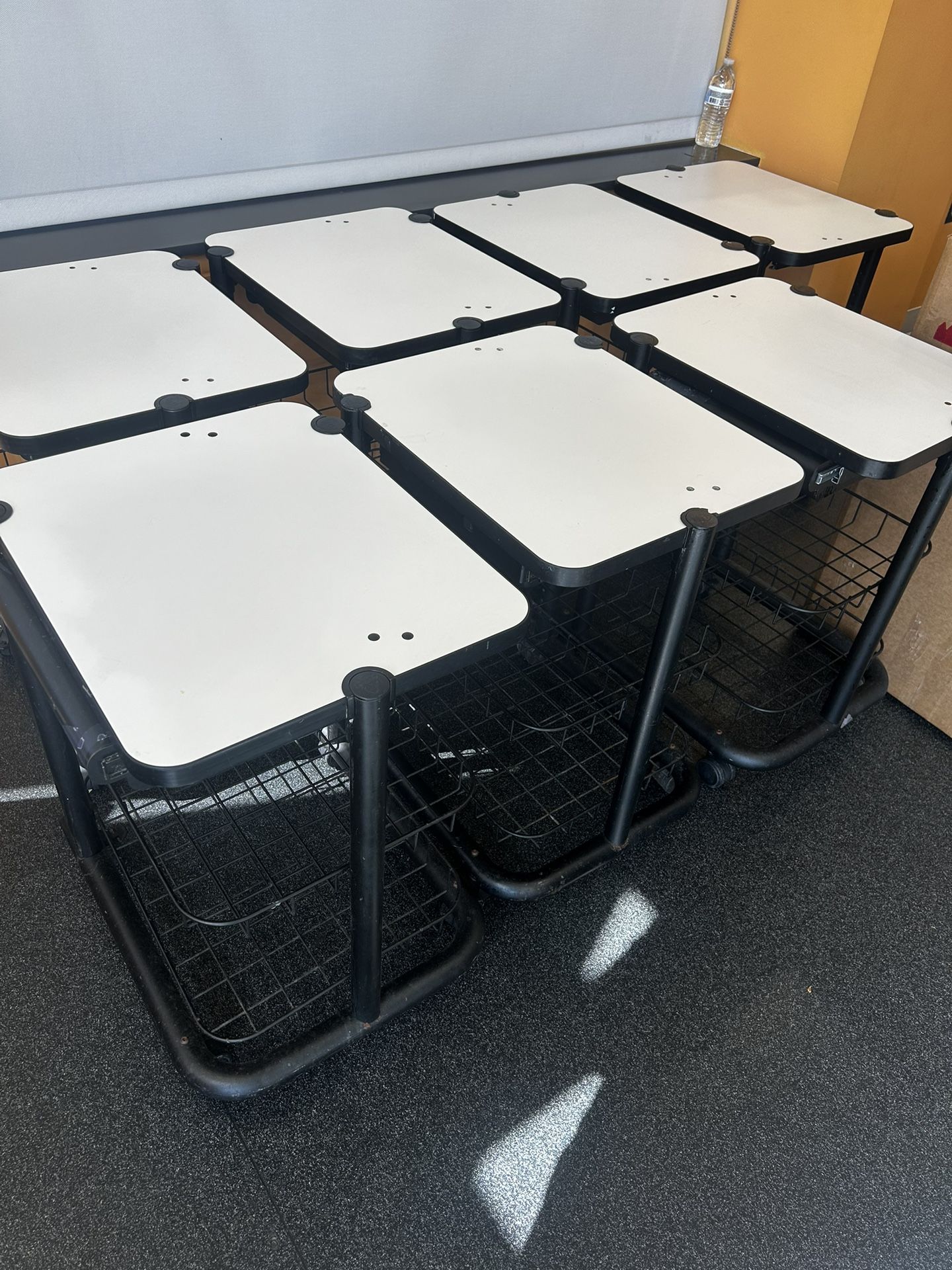 Rolling Table Tops With Shelves