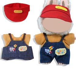 17cm Doll Clothes Set, 3-Piece Set Clothes for Doll 6.7in/17cm,Stylish Adorable Accessories,Luxury Chic Doll Clothes & Style Bundle