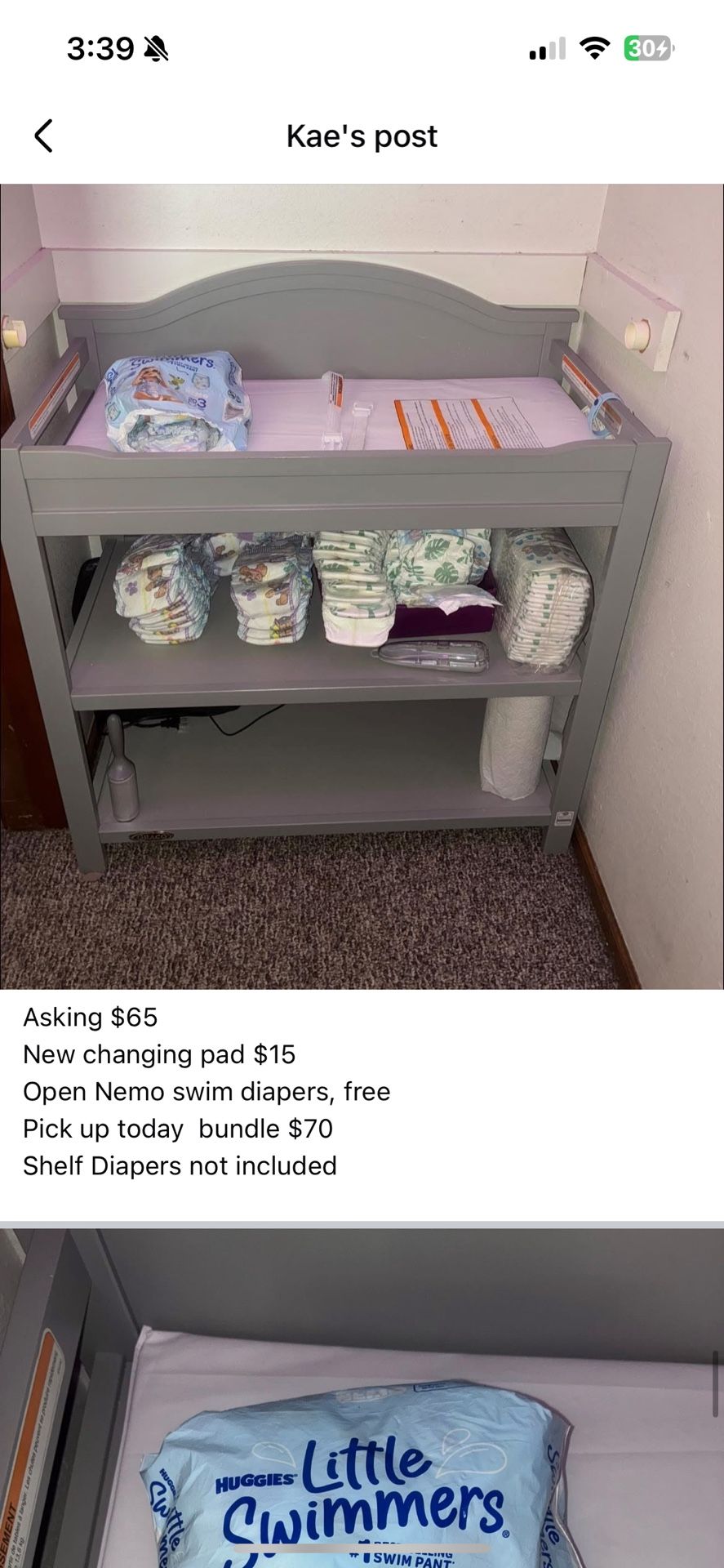 baby change table