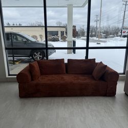 83” Modern Corduroy Loveseat – Cloud-Style Comfort + Deep Seats