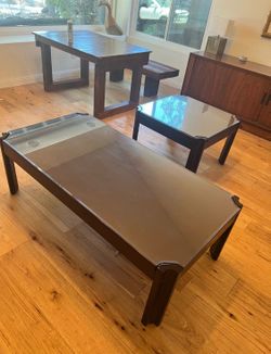 Solid Vintage Mid Century Rosewood Coffee Table