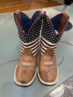 Toddler America Flag Cowboy Boots 