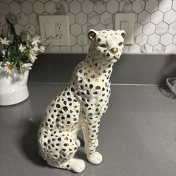 Cheetah Ceramic Figurine