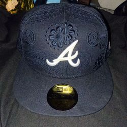 Atlanta braves fitted hat 7 1/2
