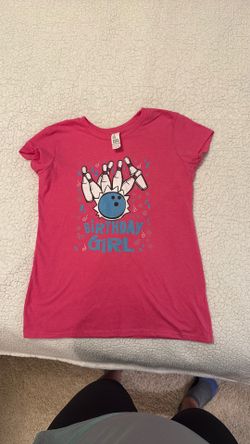 Birthday Bowling Shirt Little Girl (5-8)