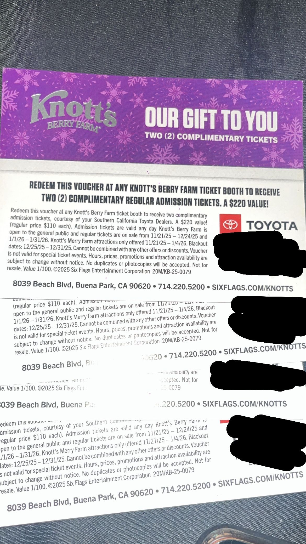 Knotts Berry Farm Tickets