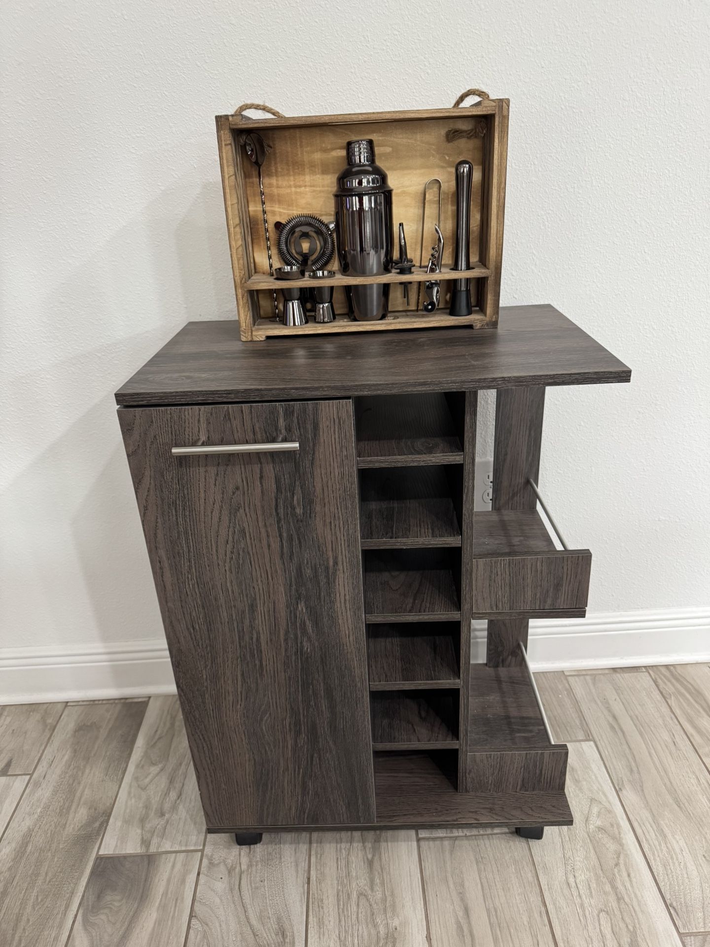 Bar Cart & Mixology Set