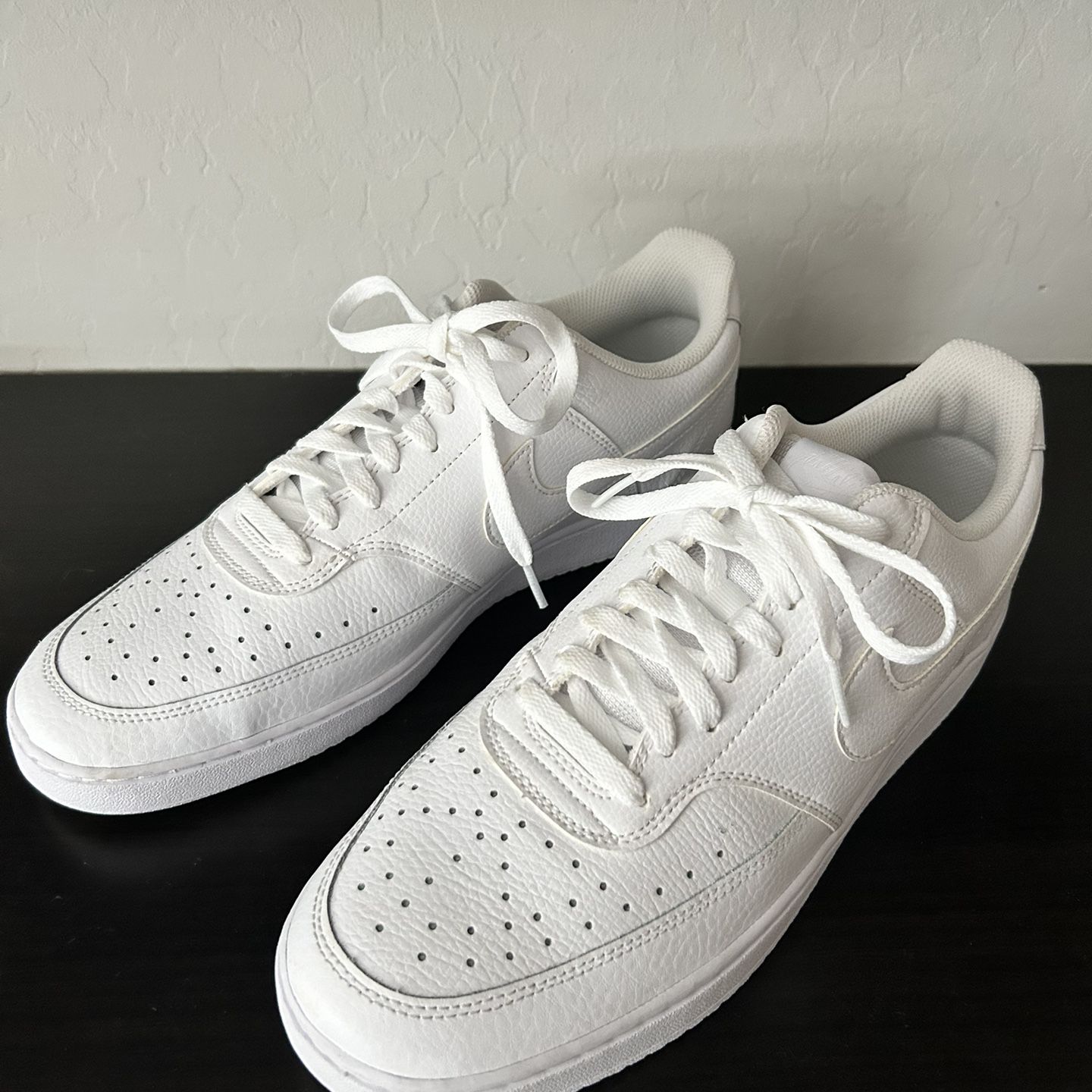 Size 11.5 Nike Court Vision Low Next Nature Triple White CD5463-100 