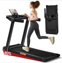 Foldable Treadmill with 10% Auto Incline - Brand New/Open Blx