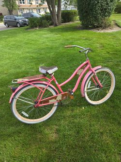 Pink Women's Beach Cruiser Bicycle