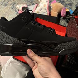 Jordan 3 Black Cat Men Size 10.5