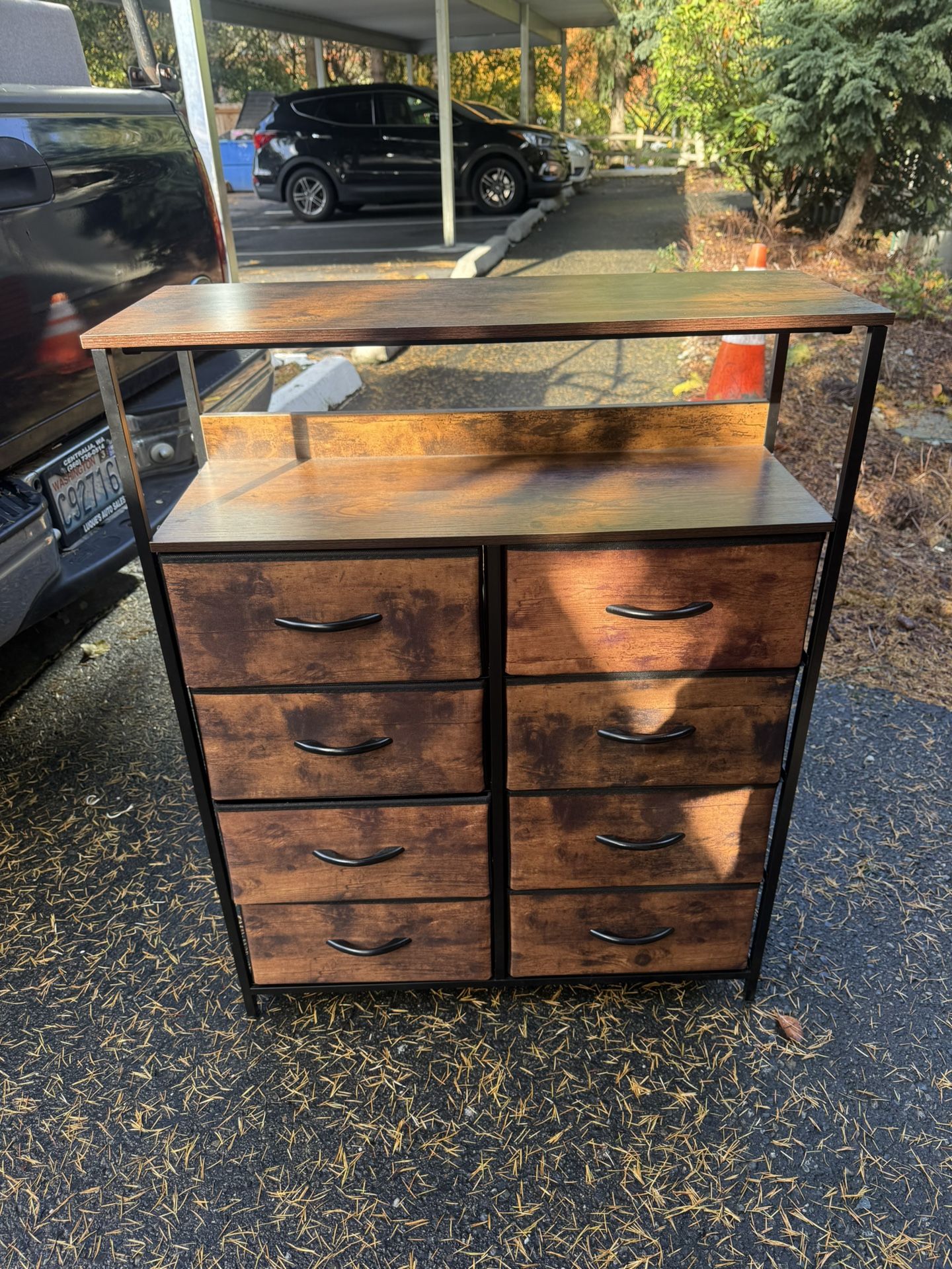 8 Drawer Dresser, Fabric Storage Tower