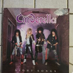 Vtg 1986 CINDERELLA Album NIGHT SONGS Record 1ST PRESSING Vinyl