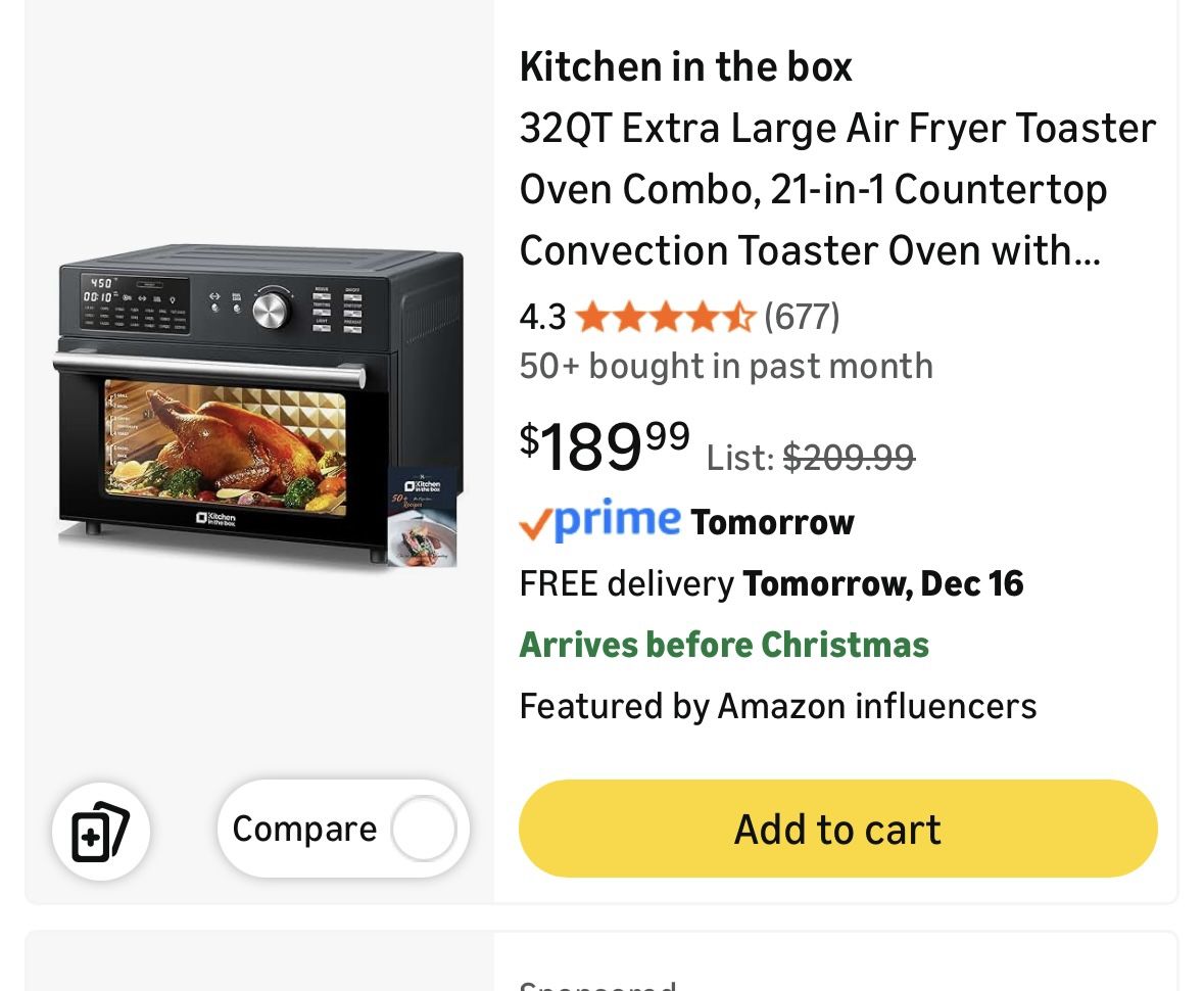 BRAND NEW IN BOX XL DIGITAL AIR FRYER