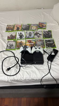 Xbox 360 with games