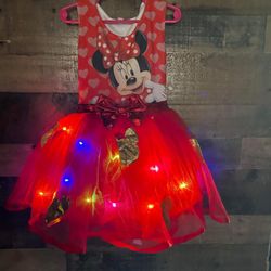 Vestido Con Luces  Talla 2 A3 Años 