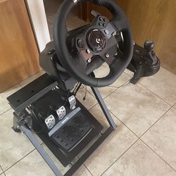 Racing wheel + throttles + shifter
