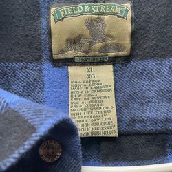 Field and Stream. Blue and Black Checkered