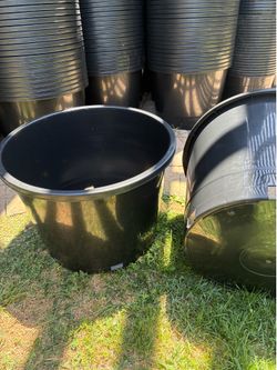 New 10 Gallon Squat Plastic Nursery Pots