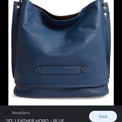 Longchamp Leather Hobo Bag