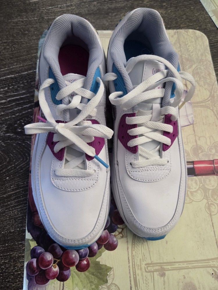 Nike Air Max 90 LTR SE White/Multi-Color Size 7