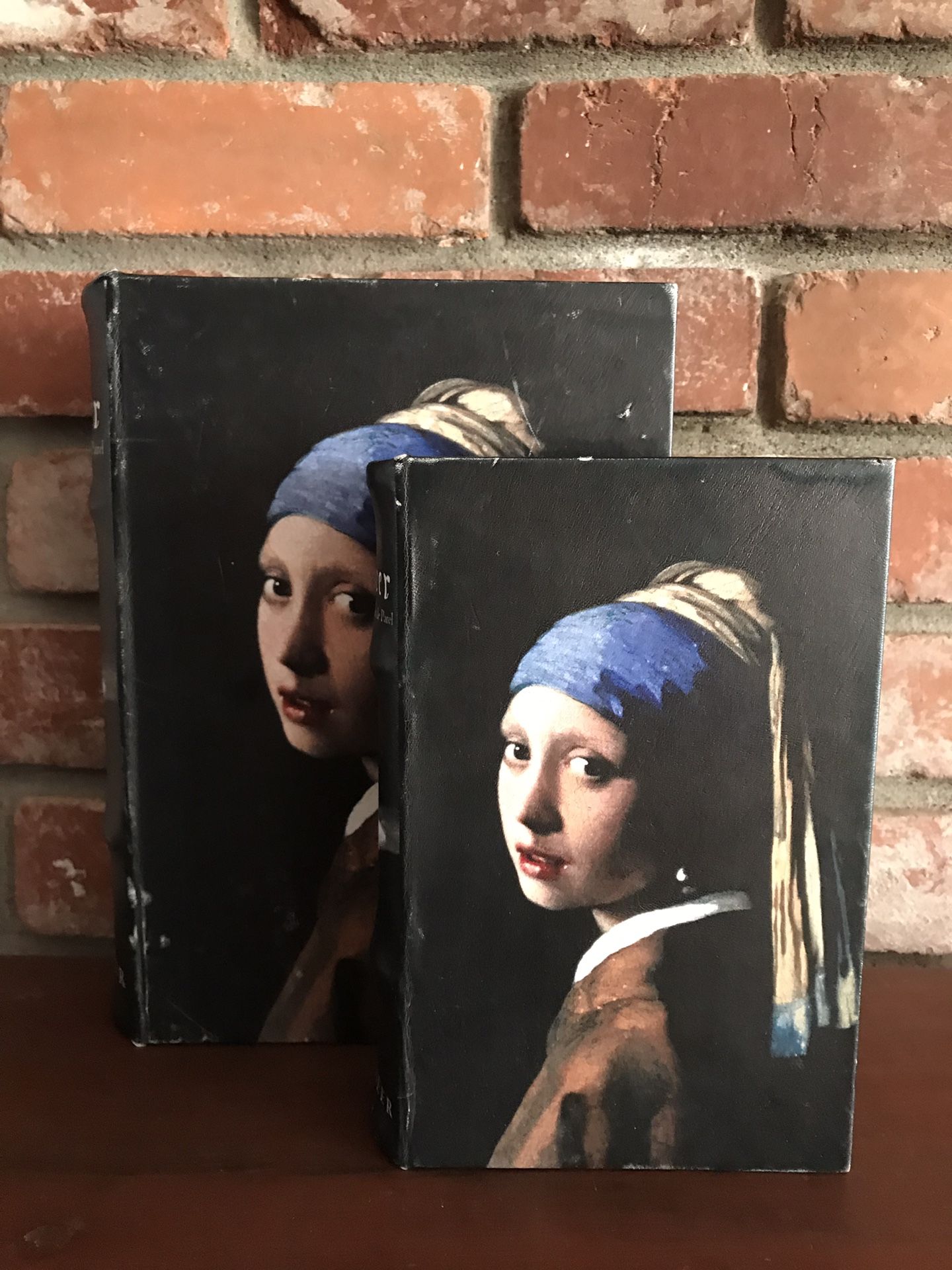VERMEER “Girl with the Pearl Earring” Faux Book Stash Box Set