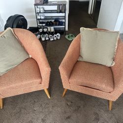 Orange Accent Chairs 